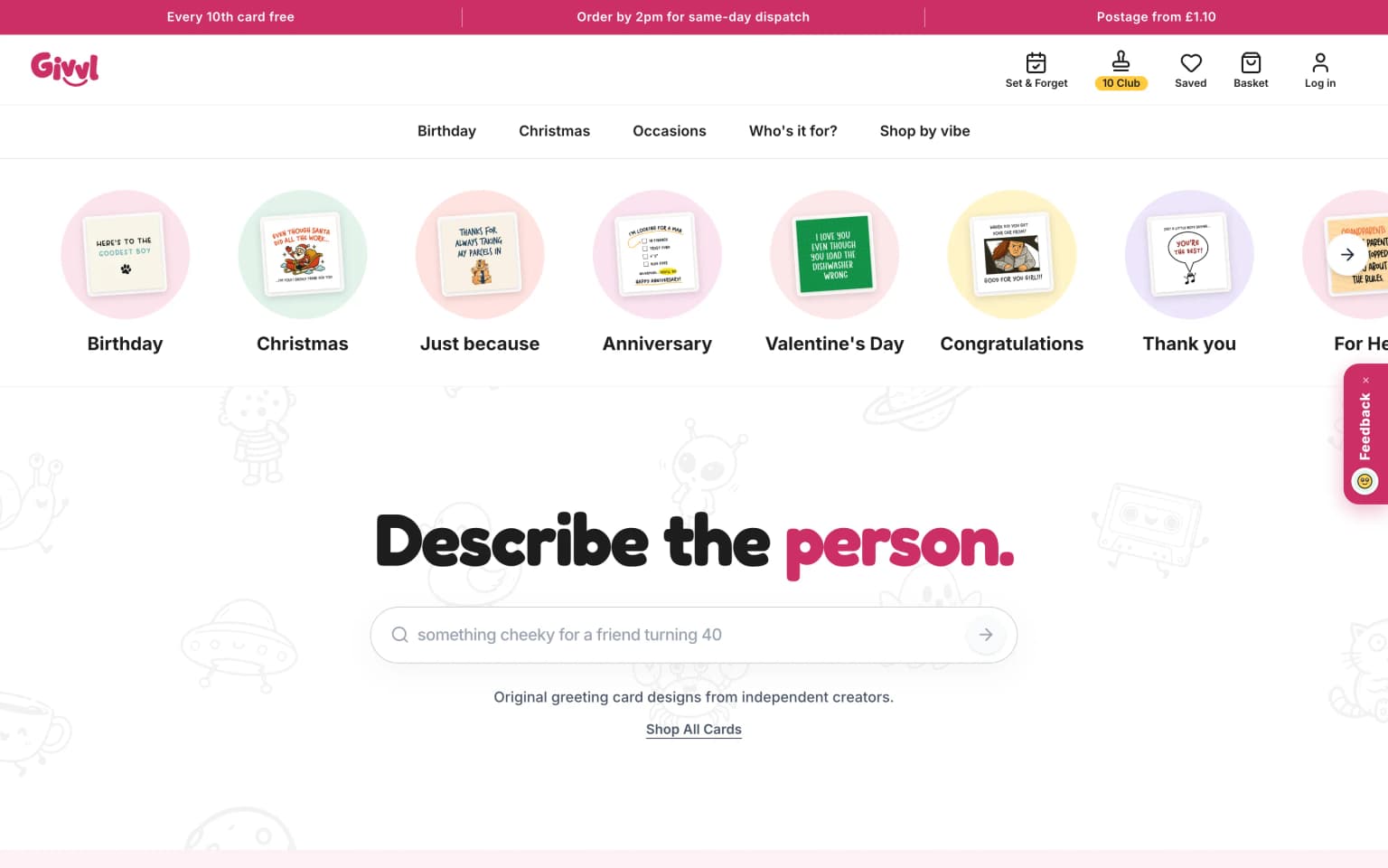 The Givvl website, captured from givvl.com on 2026-10-15